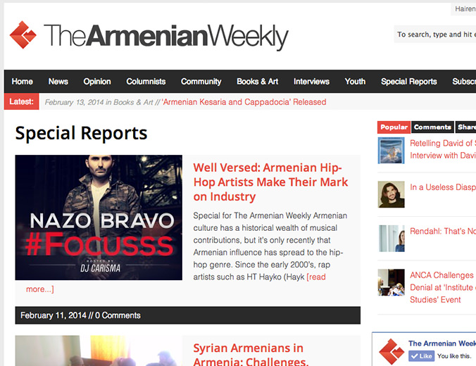 Nazo Bravo - The Armenian Weekly