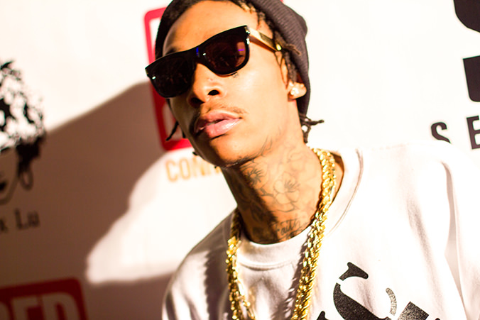 Wiz Khalifa Attends Diddy's Pre Grammy Party 2014