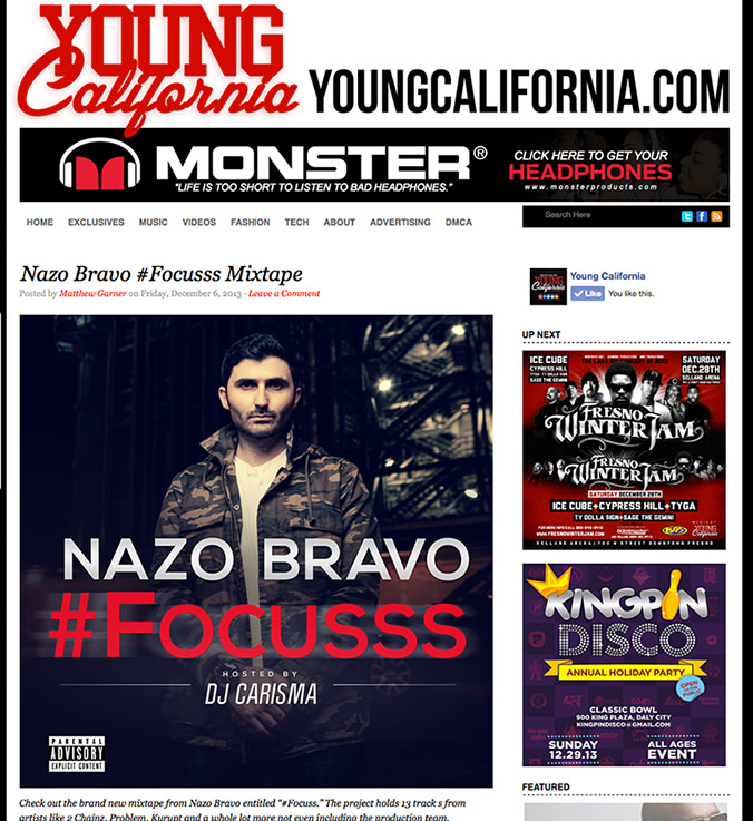 Nazo Bravo on Young California